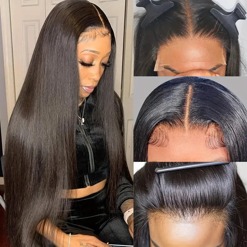 Lace Edge Straight Hair Wig