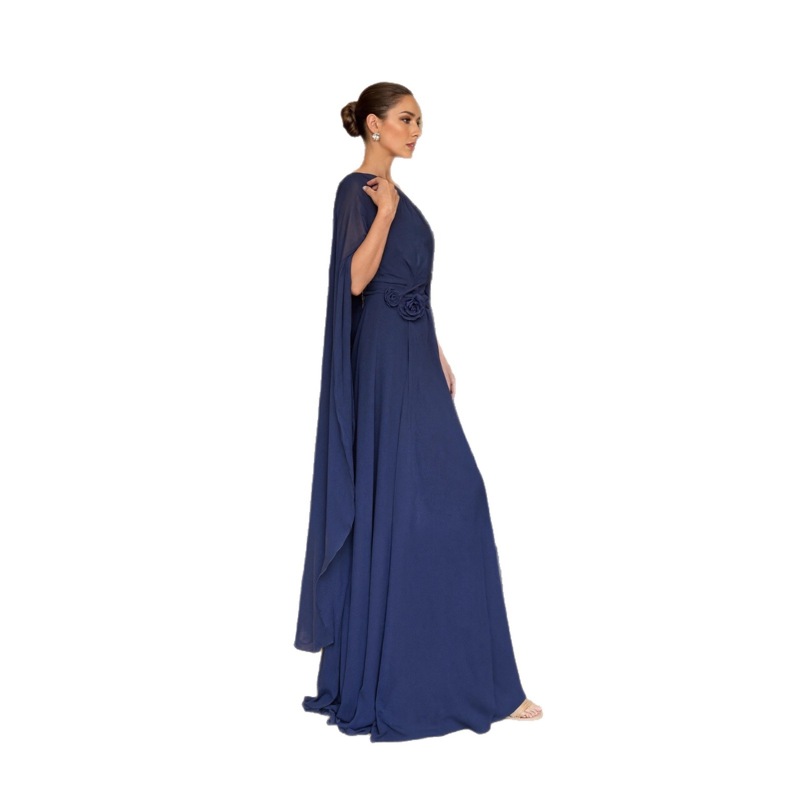 Casava Off-Shoulder Chiffon Gown