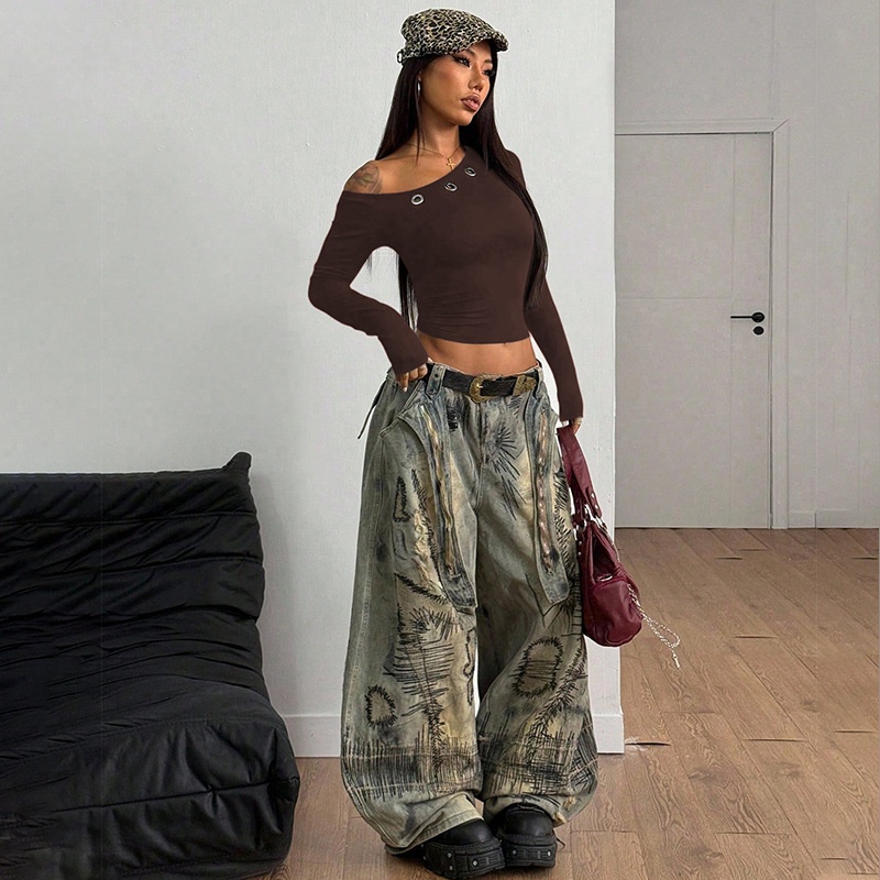 Solid Color Casual Long Sleeve T-shirt