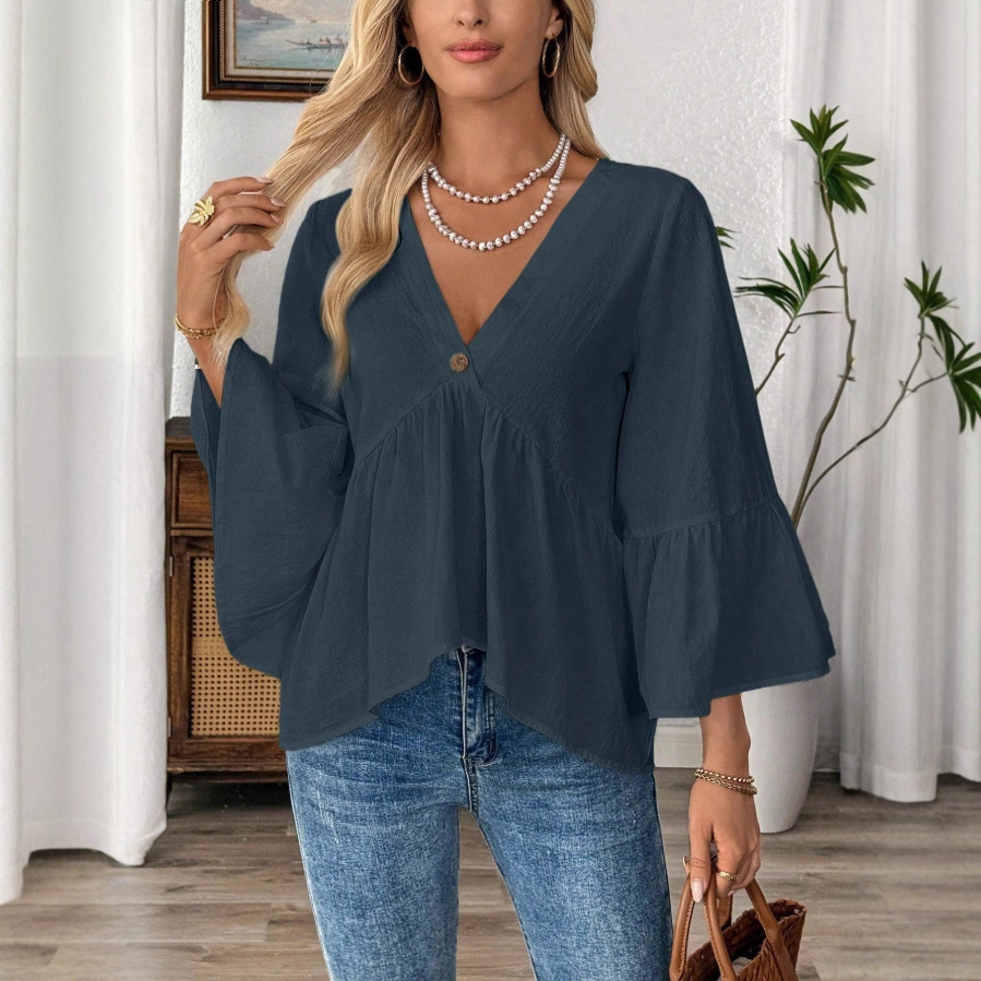 Casual Cotton Spring Summer Women's Shirt
