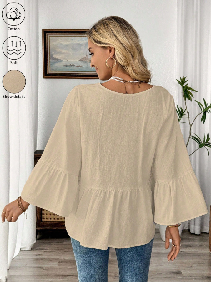 Casual Cotton Spring Summer Women's Shirt