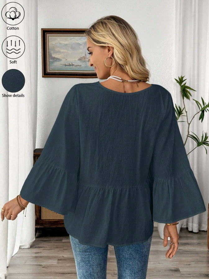 Casual Cotton Spring Summer Women's Shirt