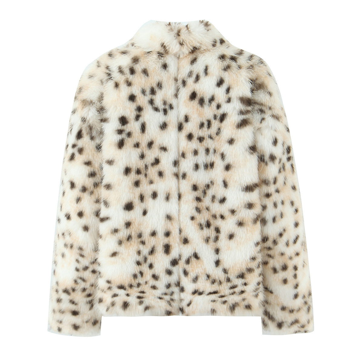 Leopard Print Fur Coat