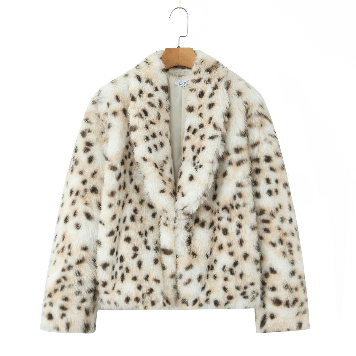 Leopard Print Fur Coat