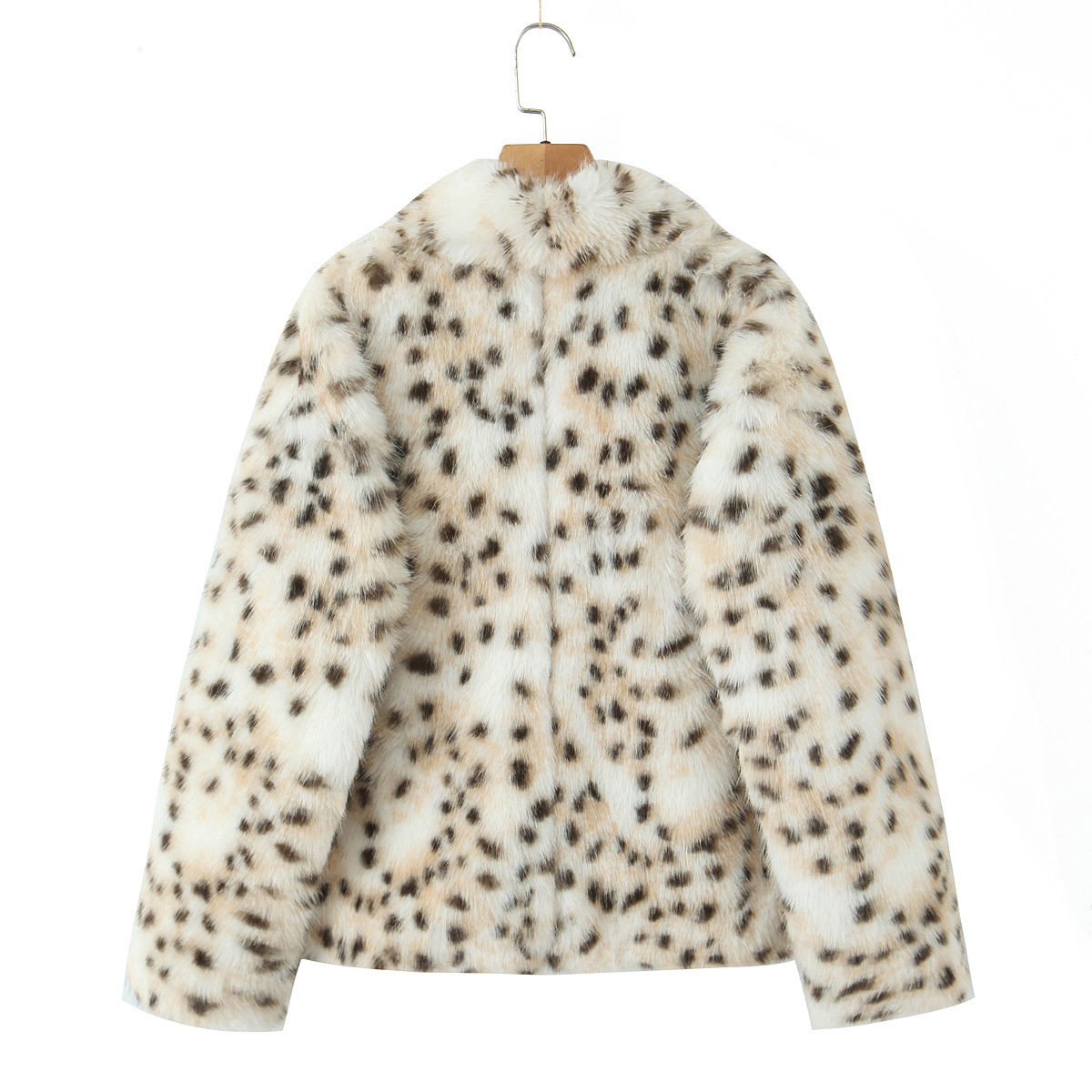 Leopard Print Fur Coat
