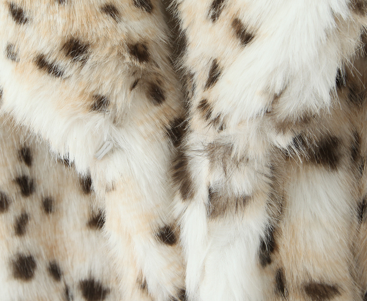 Leopard Print Fur Coat