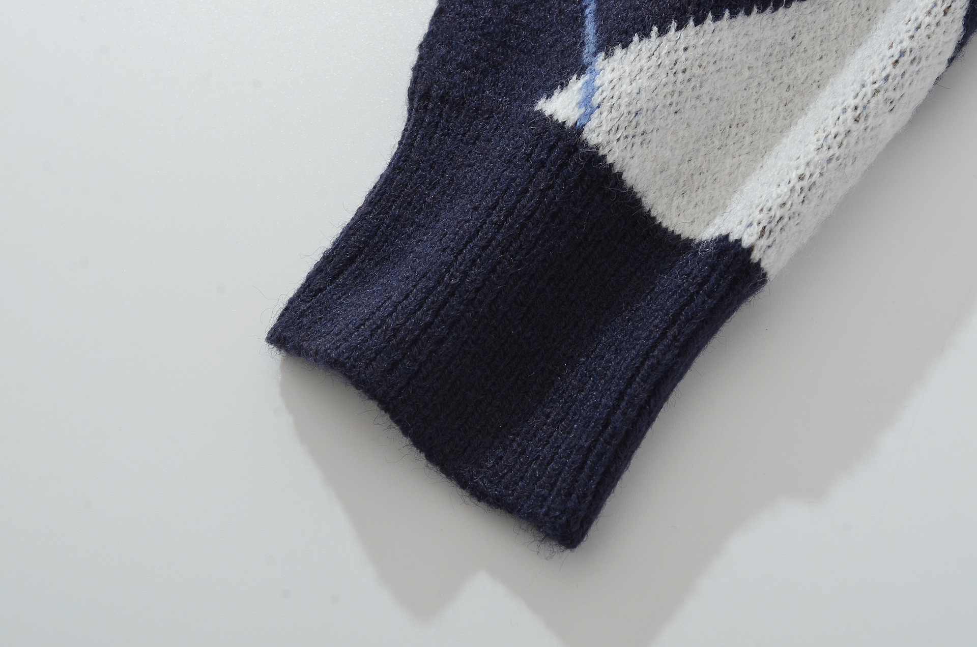 Geometric Acrylic Long Sleeve Sweater