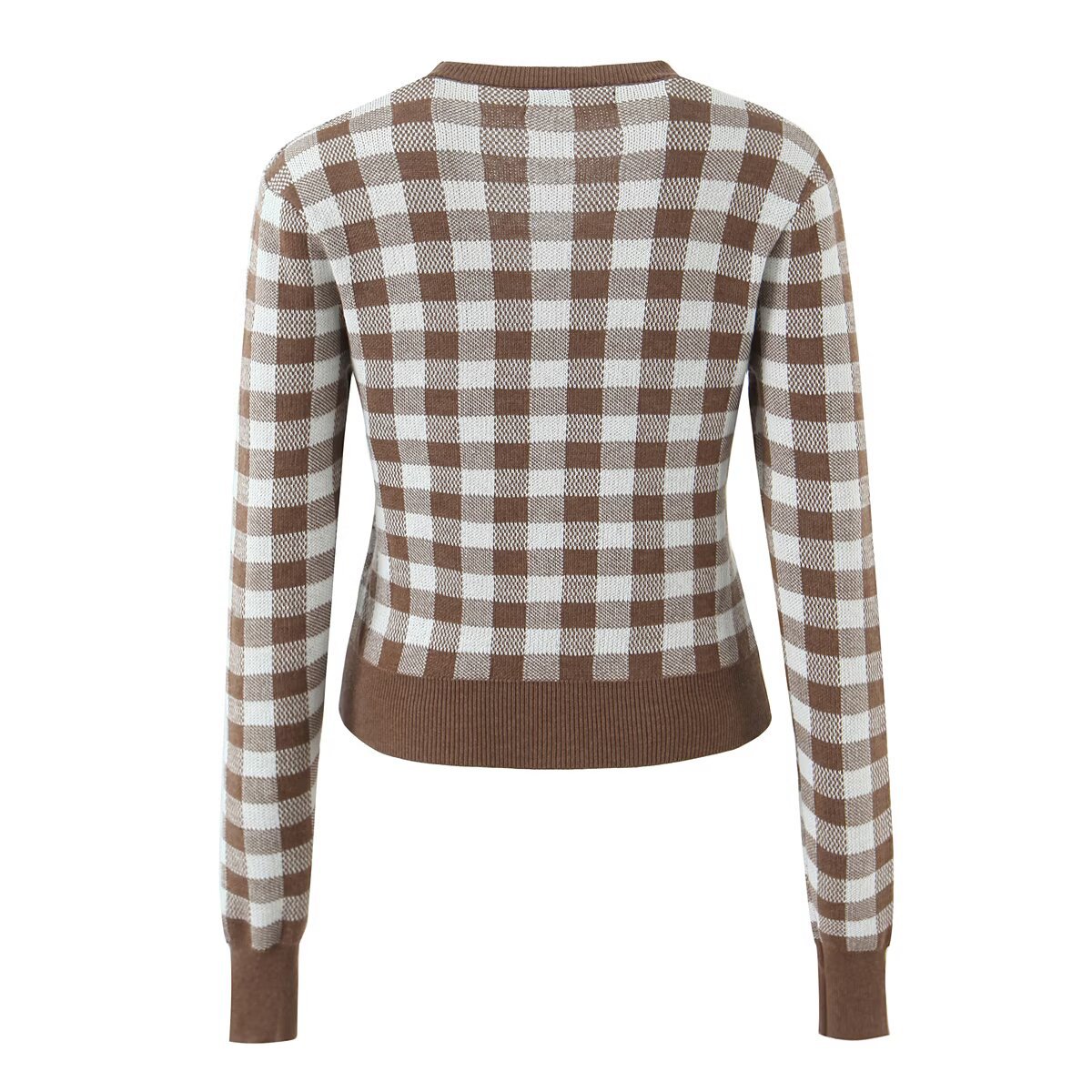 Plaid Pant Co-ord Set With Long Sleeve Top And Shorts