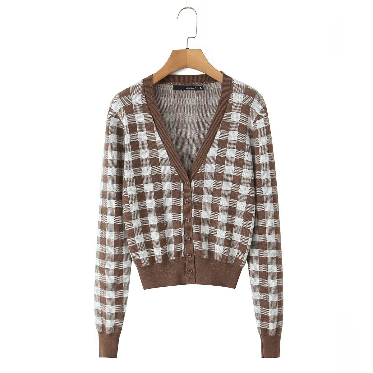 Plaid Pant Co-ord Set With Long Sleeve Top And Shorts