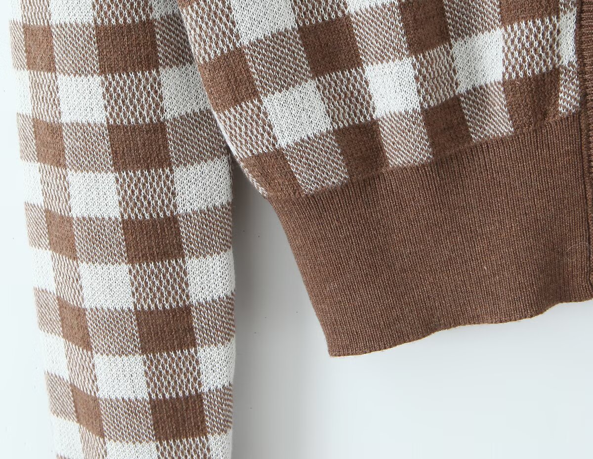 Plaid Pant Co-ord Set With Long Sleeve Top And Shorts