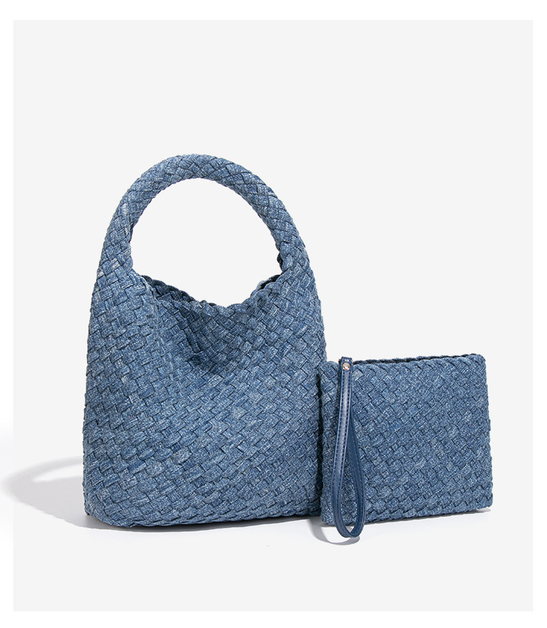 Tie Dye Denim Bucket Shoulder Bag For Women