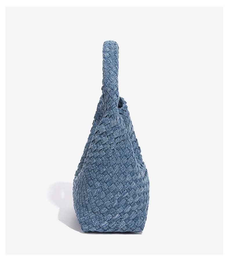 Tie Dye Denim Bucket Shoulder Bag For Women
