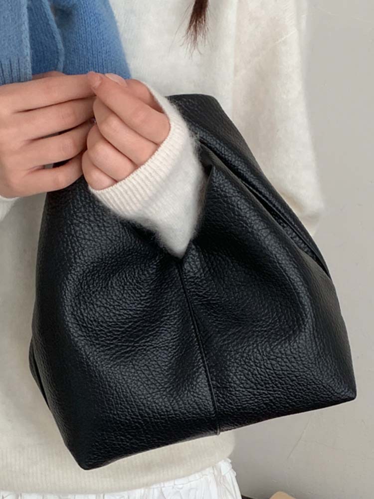 Square Artificial Leather Handbag