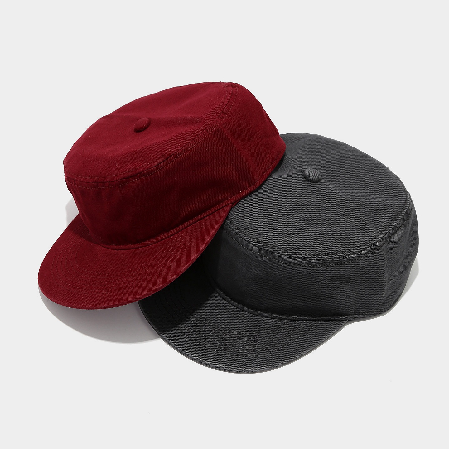 Vintage Style Solid Color Ivy Cap For Women With Flat Brim