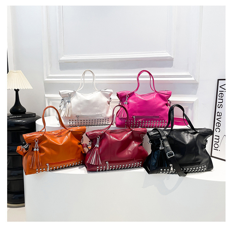 Square Artificial Leather Tote Bag
