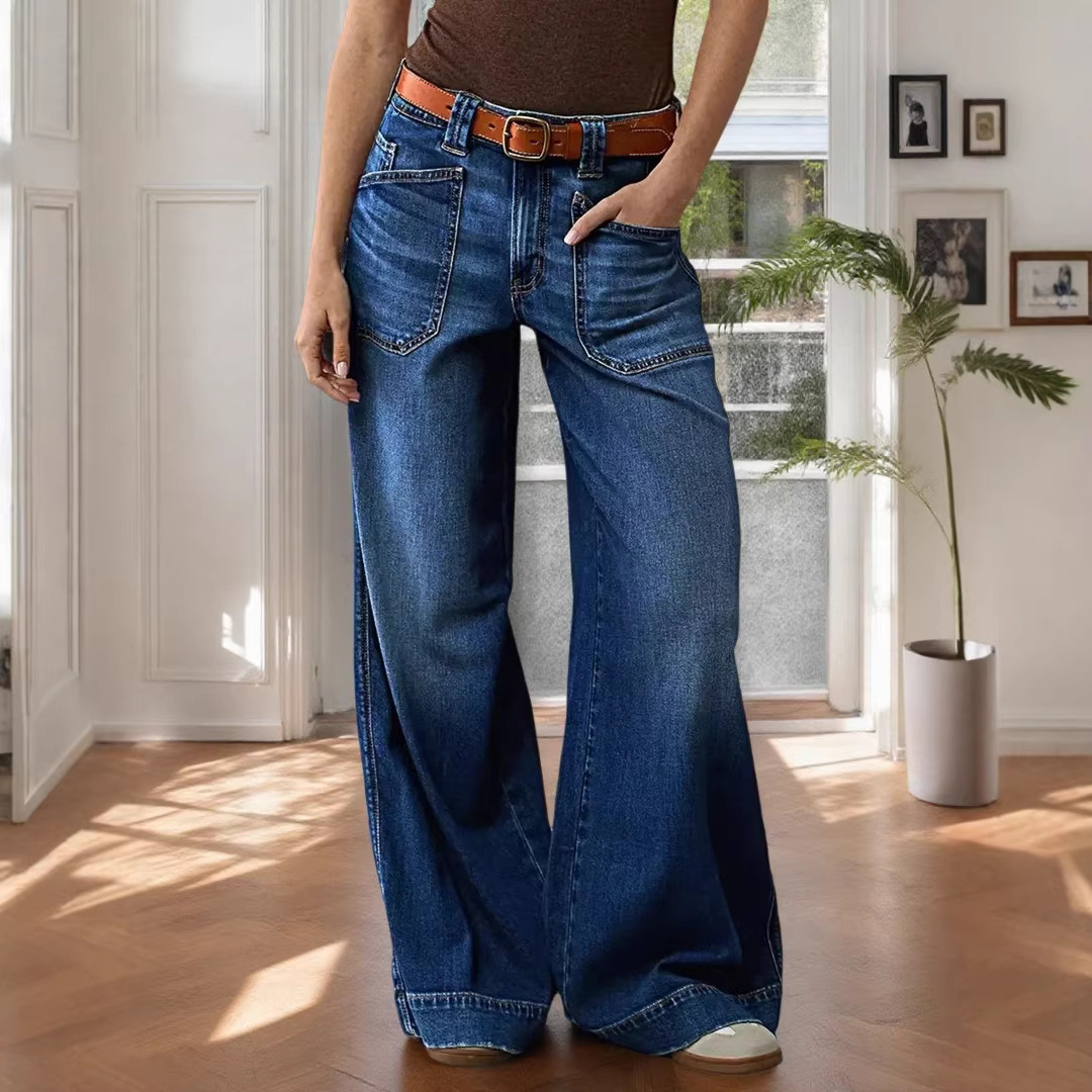 Jeans For Women In Denim Cotton Fabric
