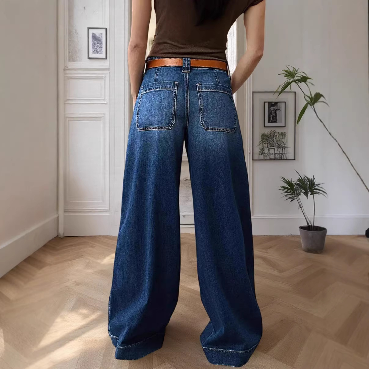 Jeans For Women In Denim Cotton Fabric
