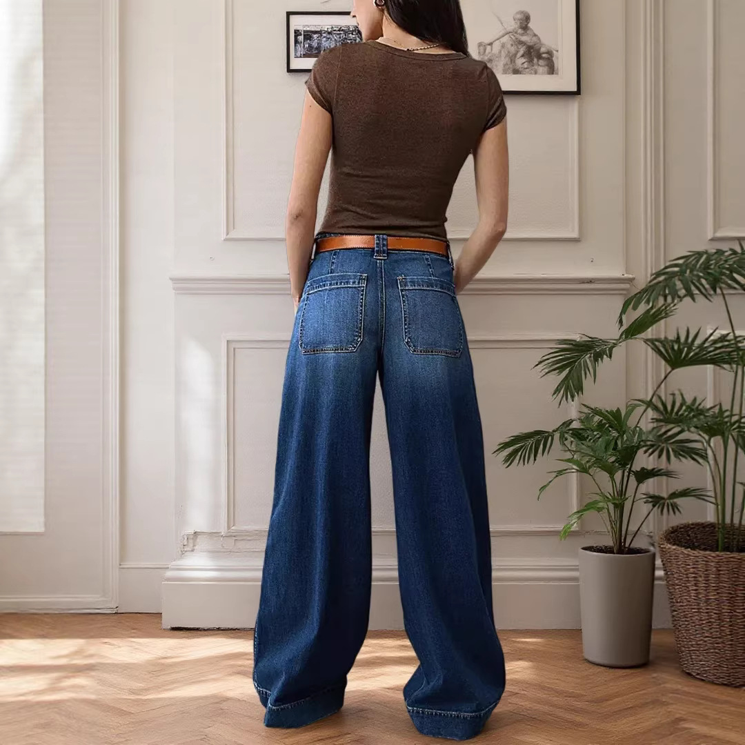 Jeans For Women In Denim Cotton Fabric