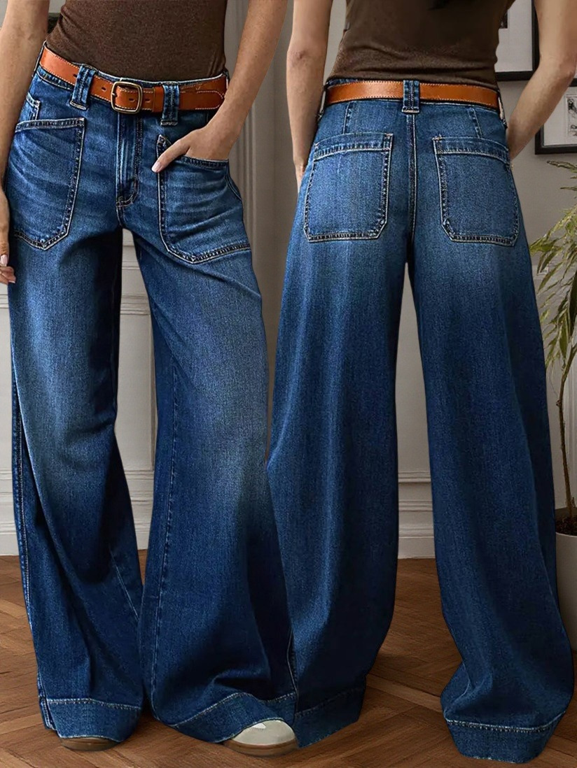 Jeans For Women In Denim Cotton Fabric