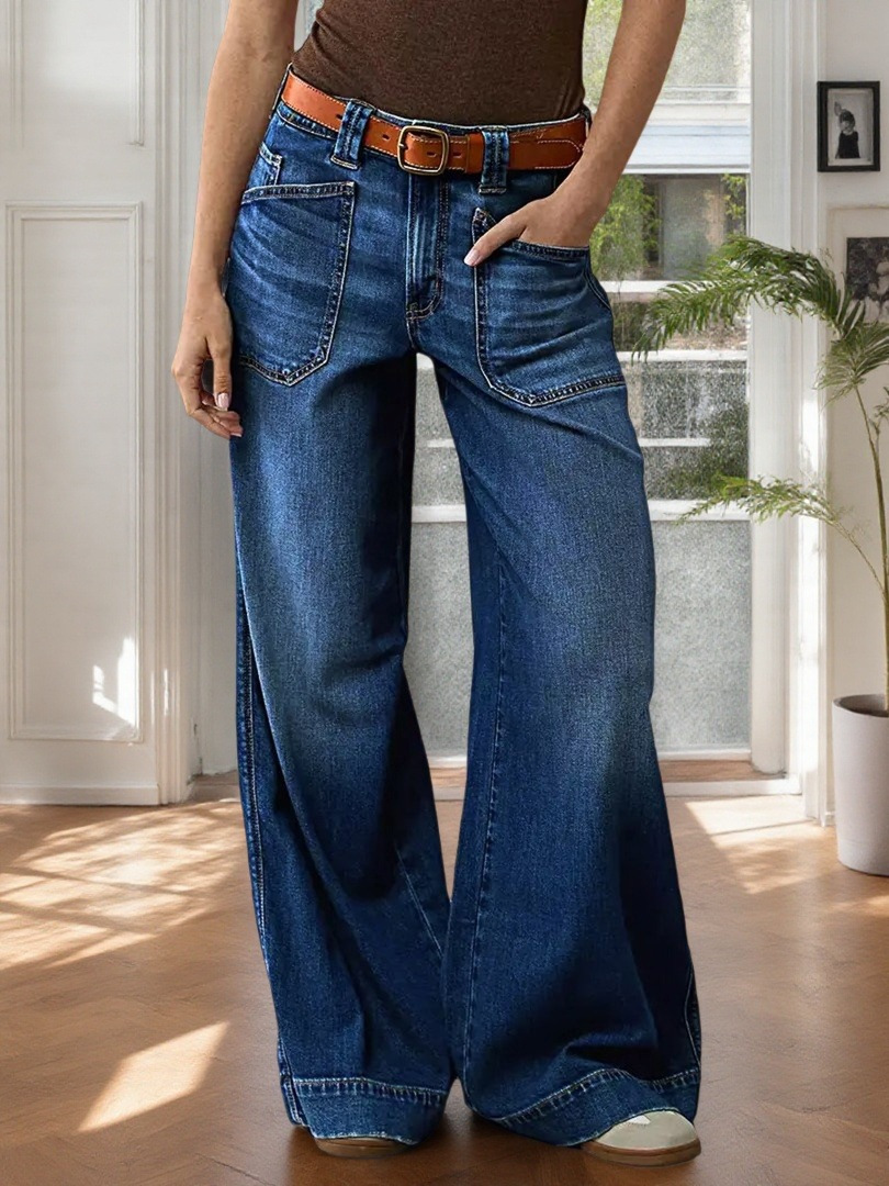 Jeans For Women In Denim Cotton Fabric