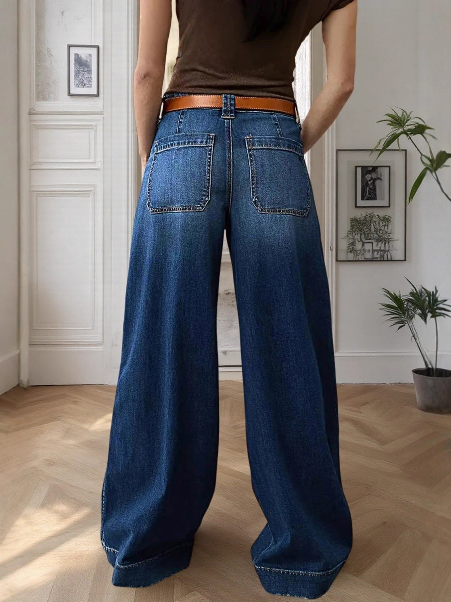 Jeans For Women In Denim Cotton Fabric