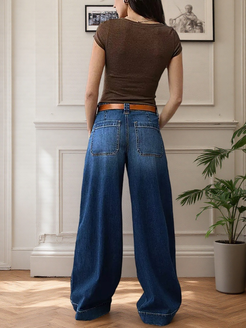 Jeans For Women In Denim Cotton Fabric