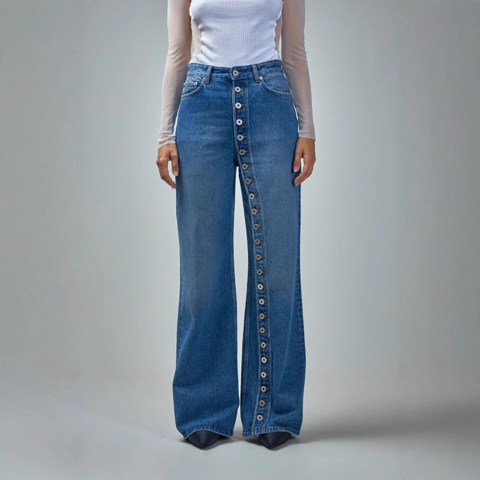 Vintage Style Full Length Jeans