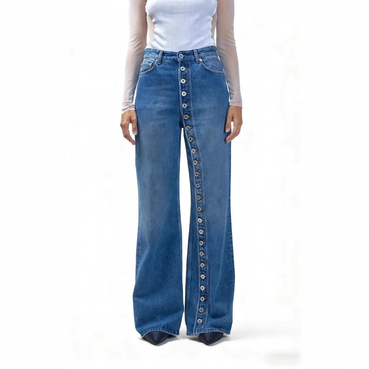 Vintage Style Full Length Jeans