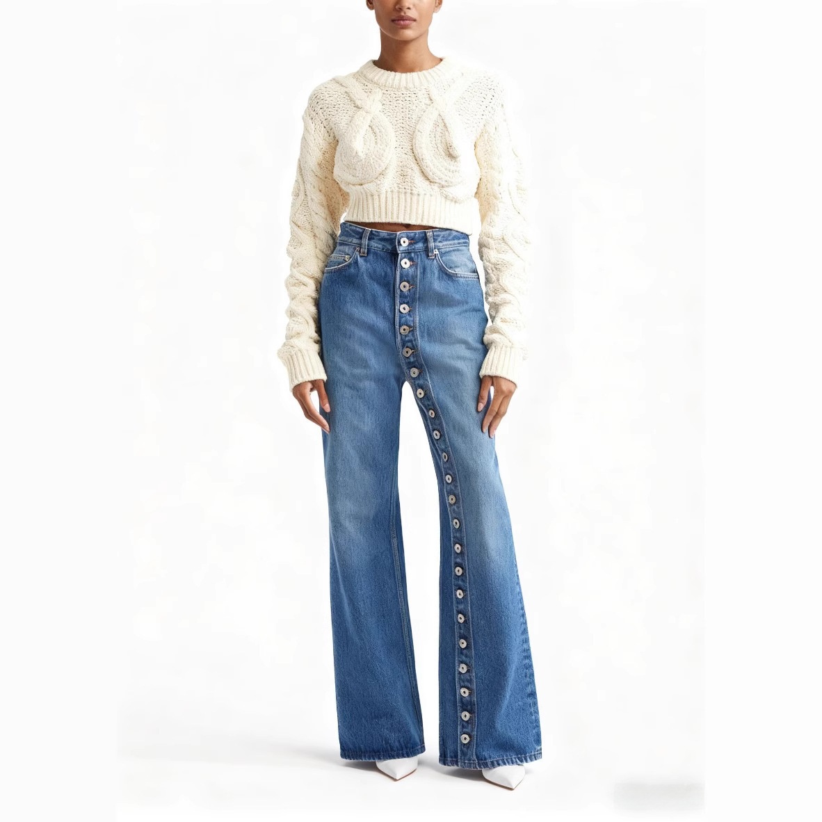 Vintage Style Full Length Jeans