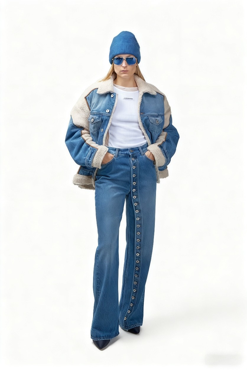 Vintage Style Full Length Jeans