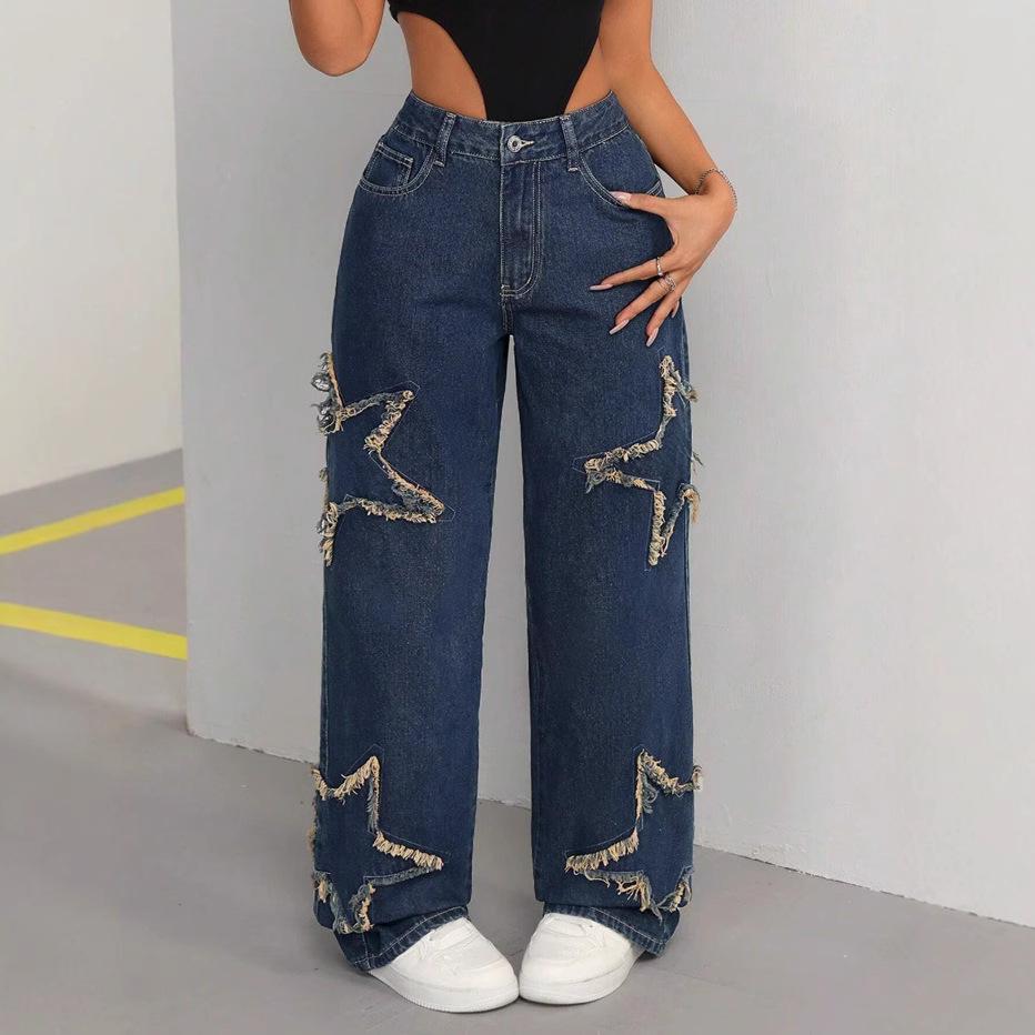High Waist Waist Line Jeans