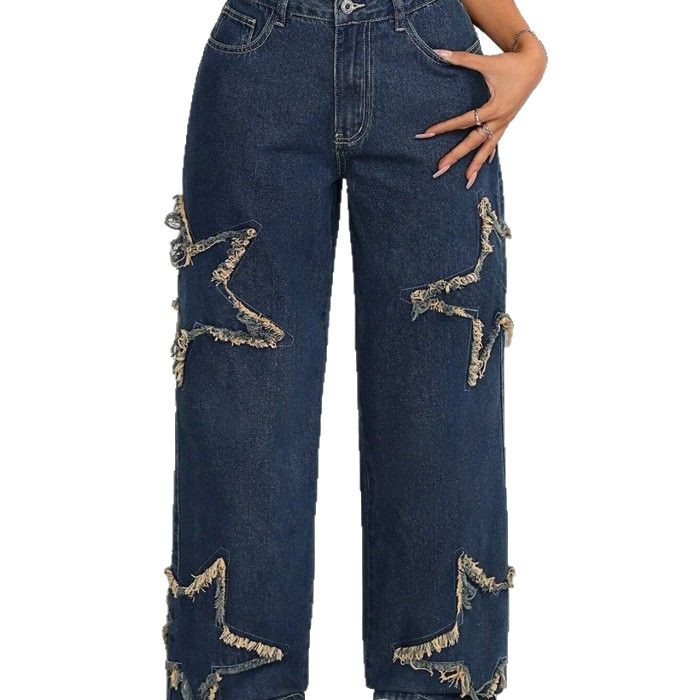 High Waist Waist Line Jeans