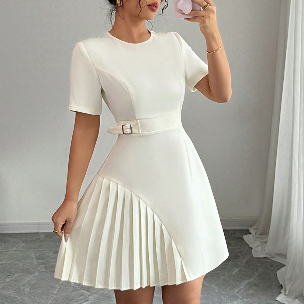 Sheath Dress With V Neck