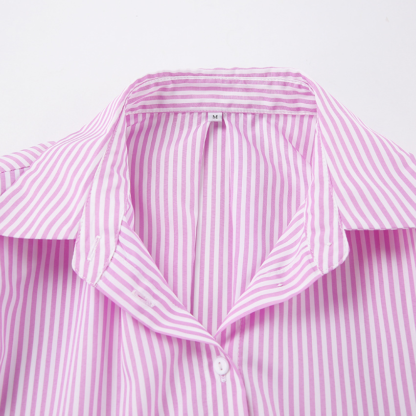 Elegant Long Sleeve Stripe Pattern