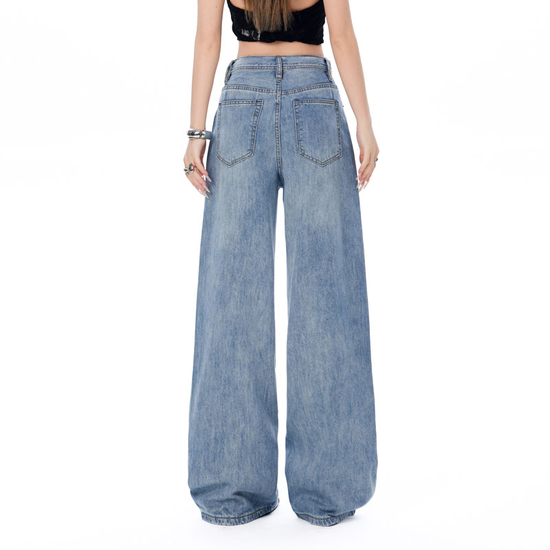 Mid Waist Waist Line Straight Pants