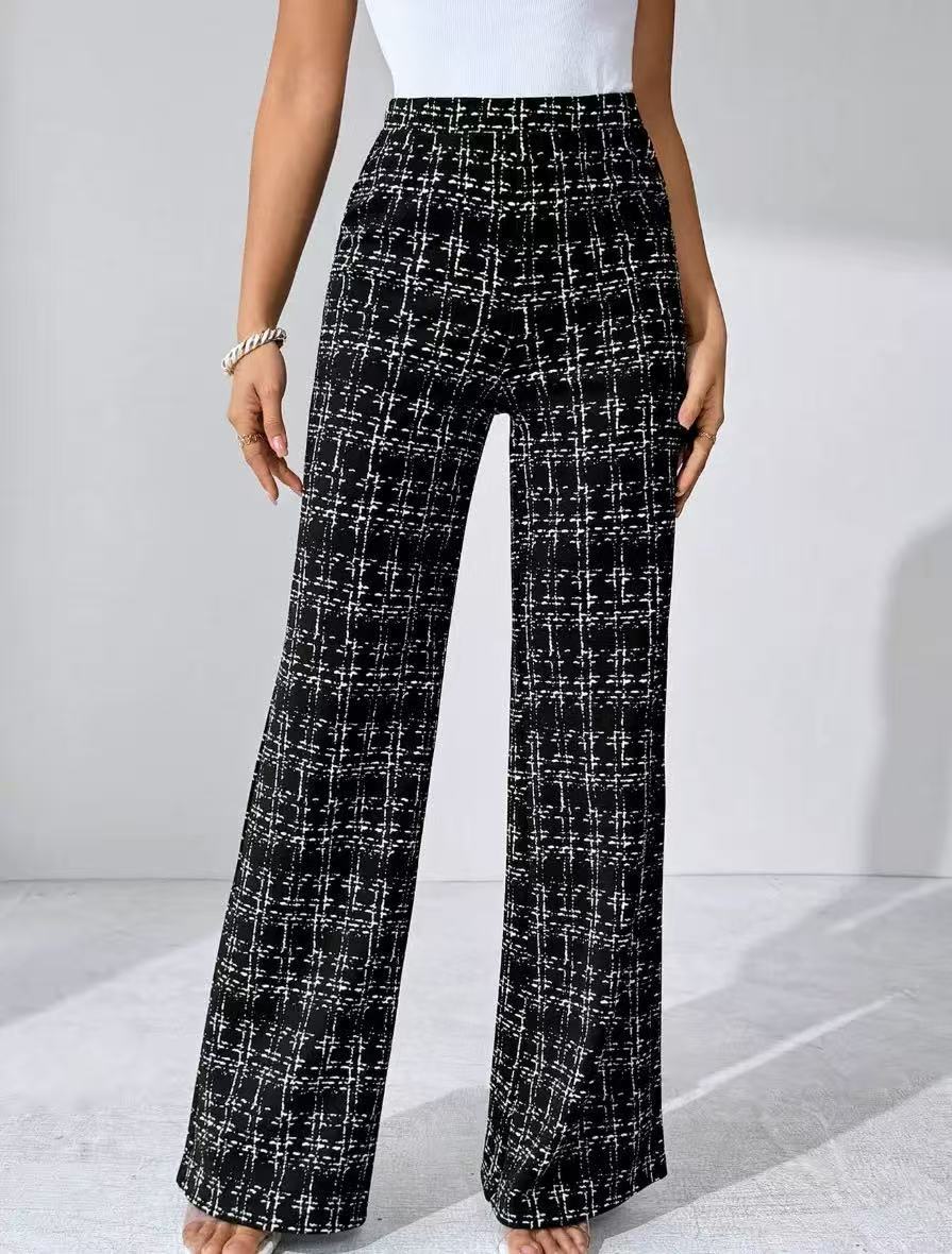 Casual Full Length Pants With Printing Pattern