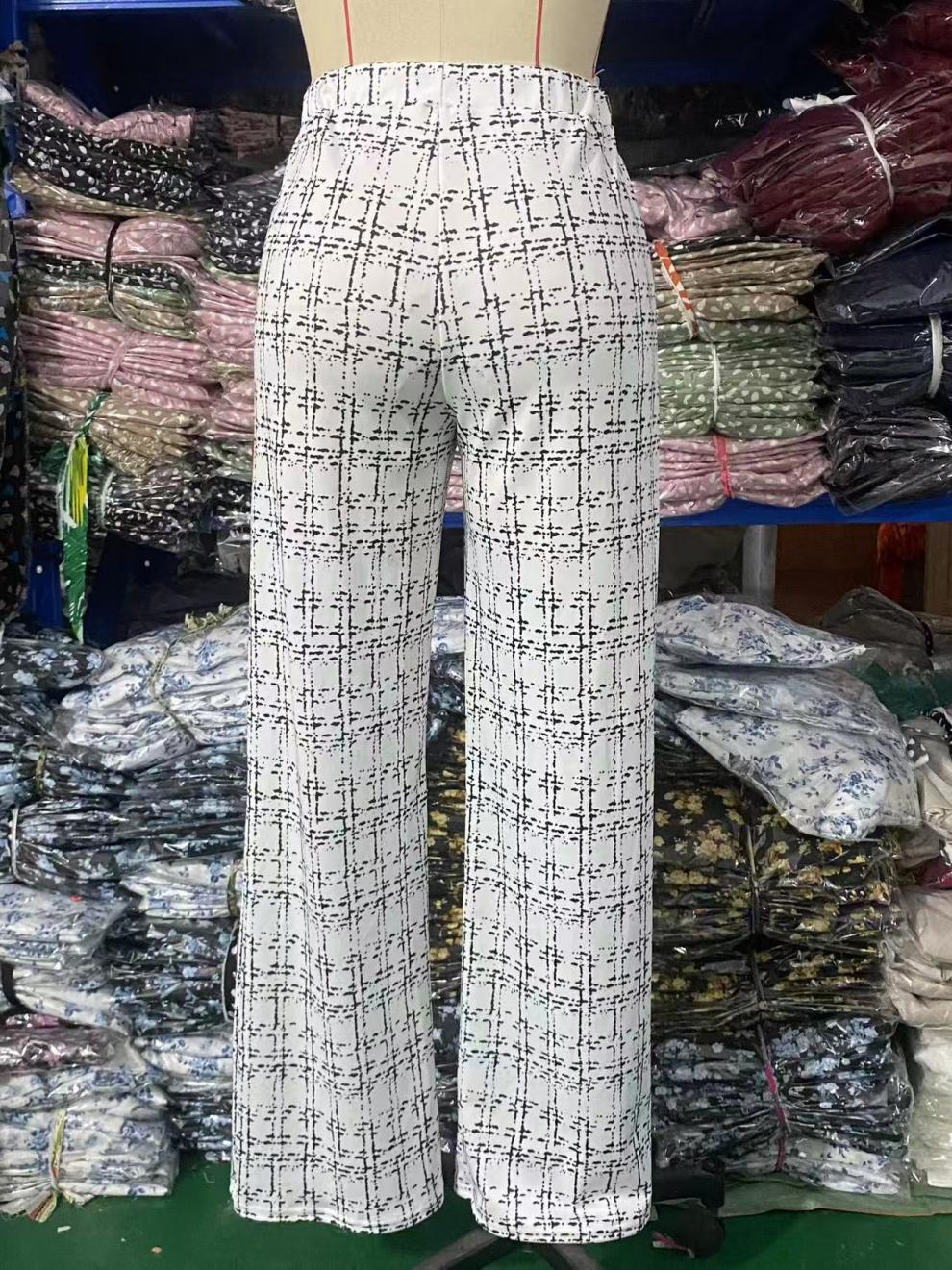 Casual Full Length Pants With Printing Pattern