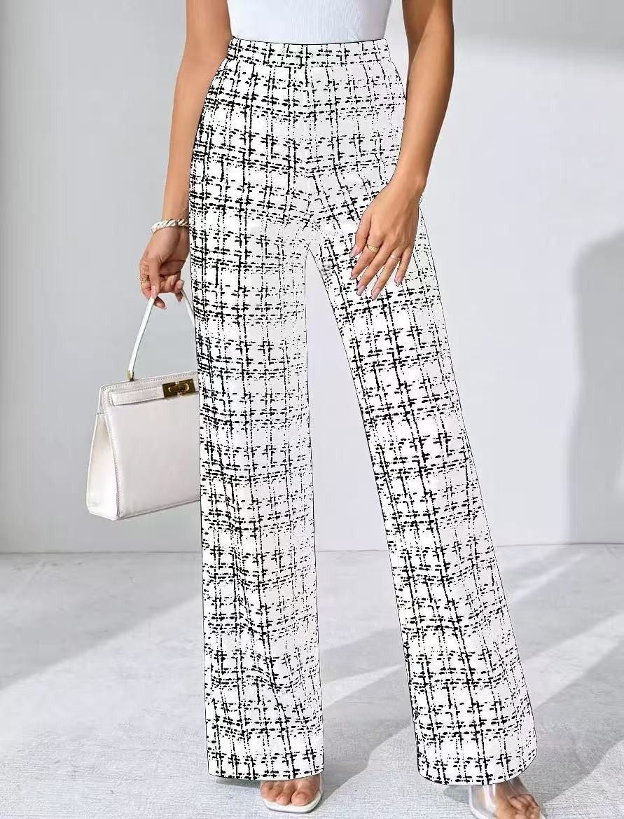 Casual Full Length Pants With Printing Pattern