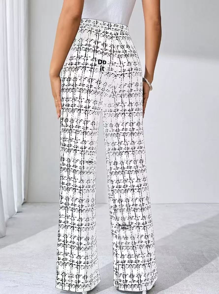 Casual Full Length Pants With Printing Pattern