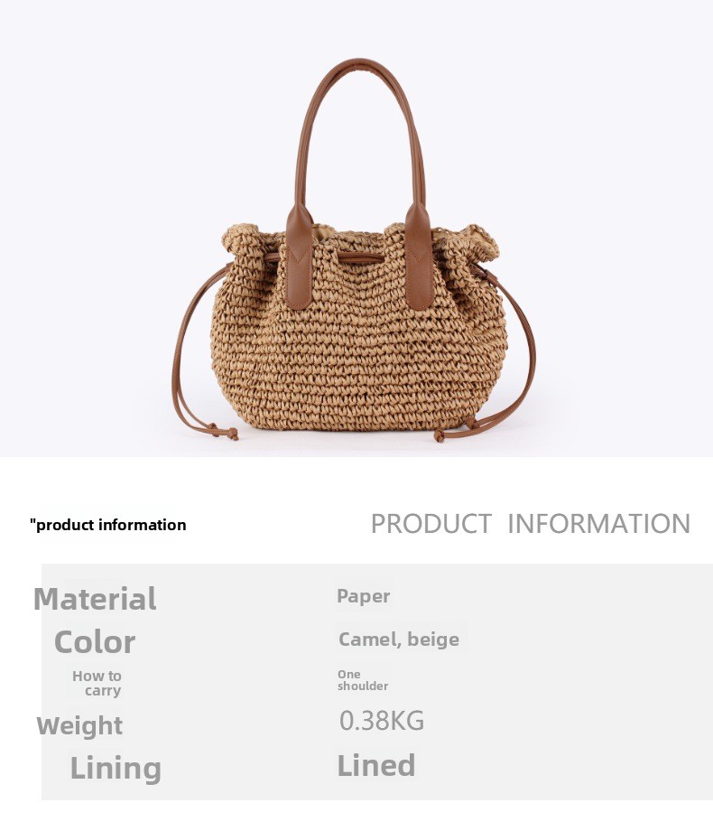 Large Capacity Women’s Paper Shoulder Bag