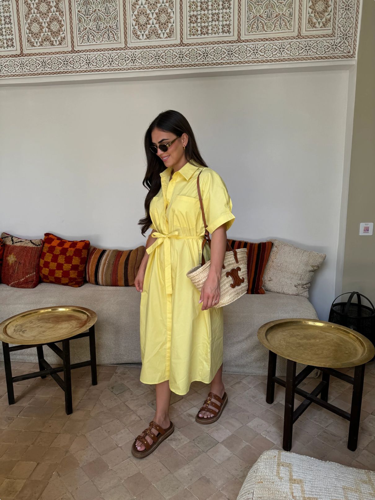 Solid Color Shirt Dress