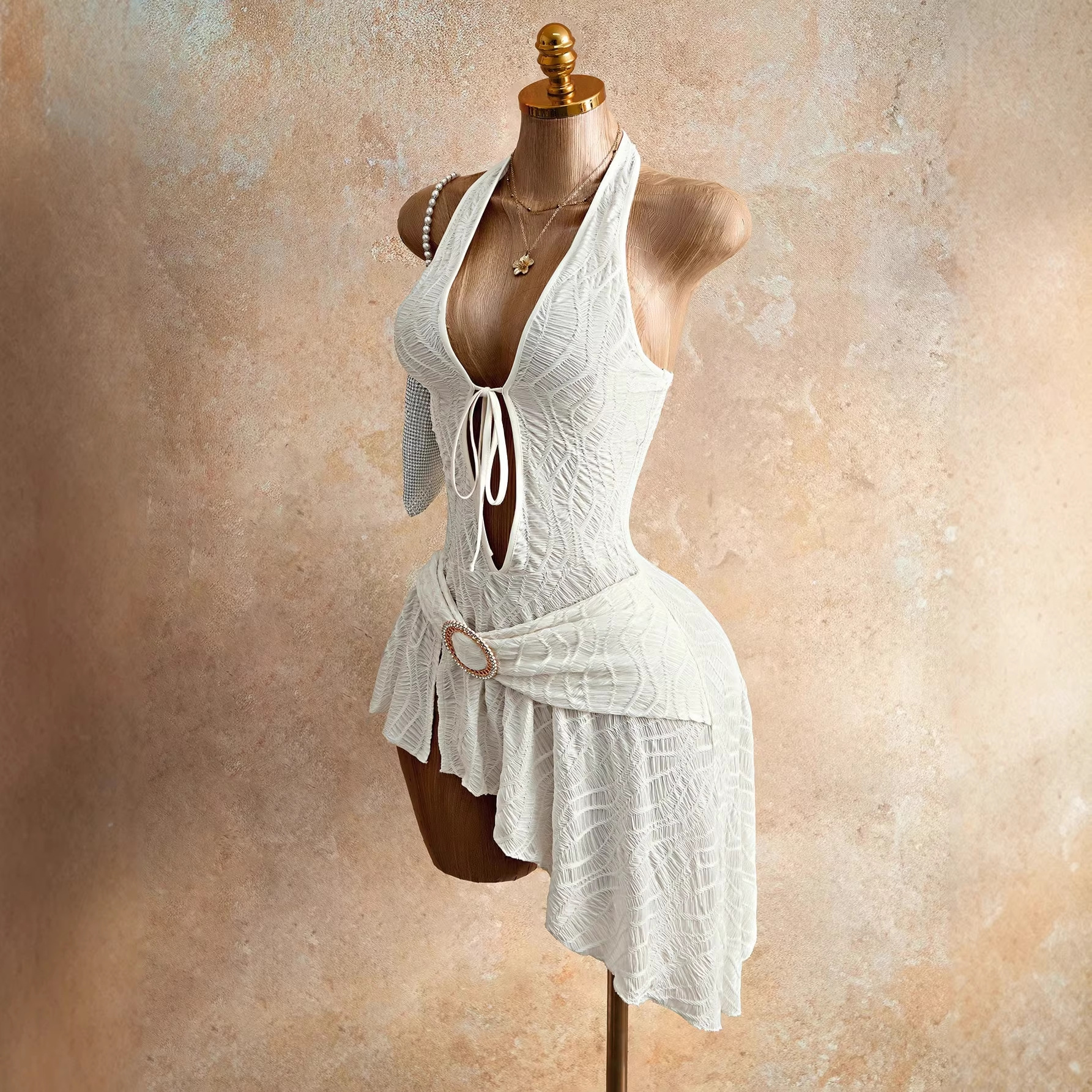 Elegant Solid Color Sleeveless Strap Dress