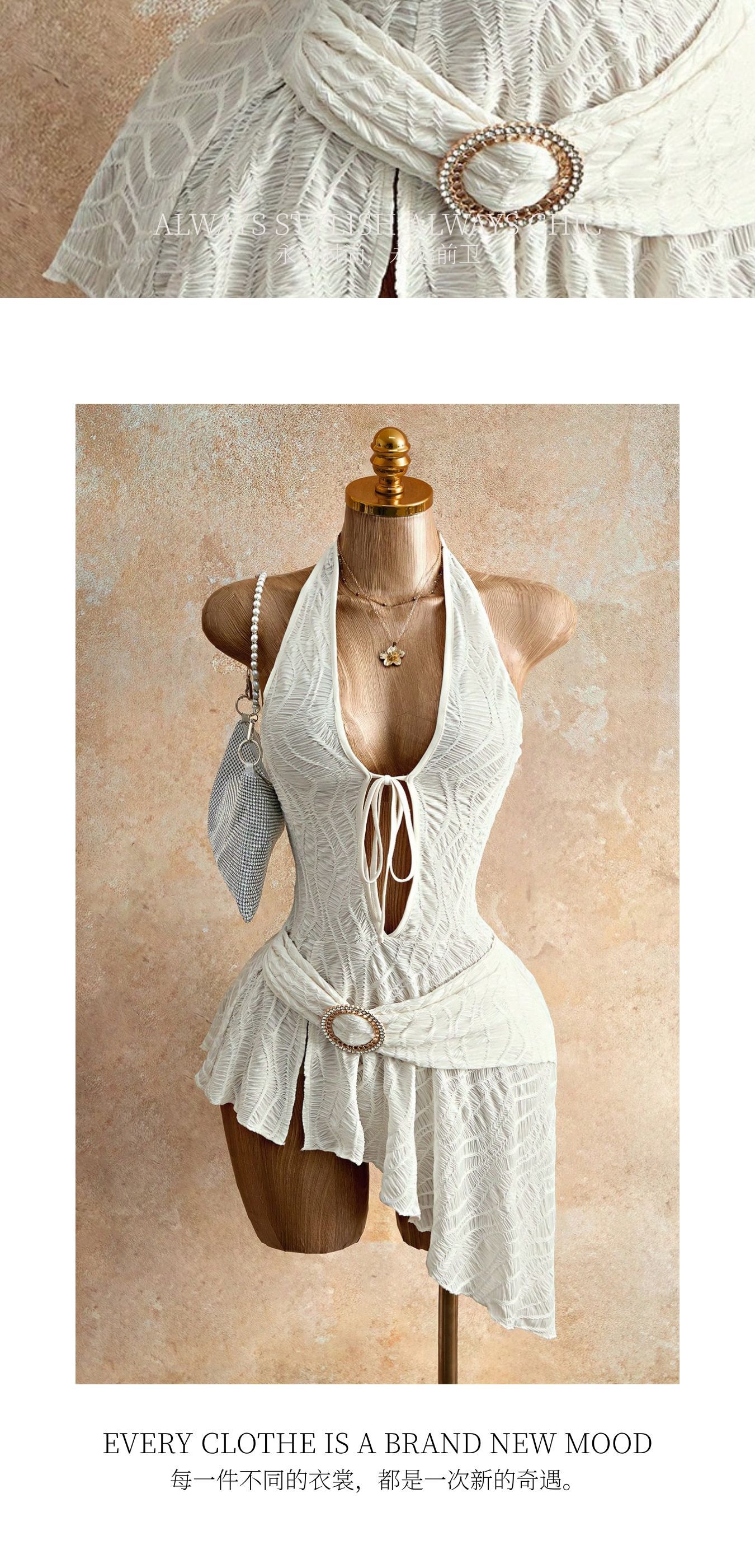 Elegant Solid Color Sleeveless Strap Dress
