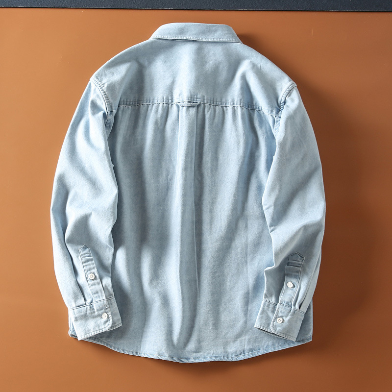 Solid Color Casual Linen Blouse With Long Sleeve