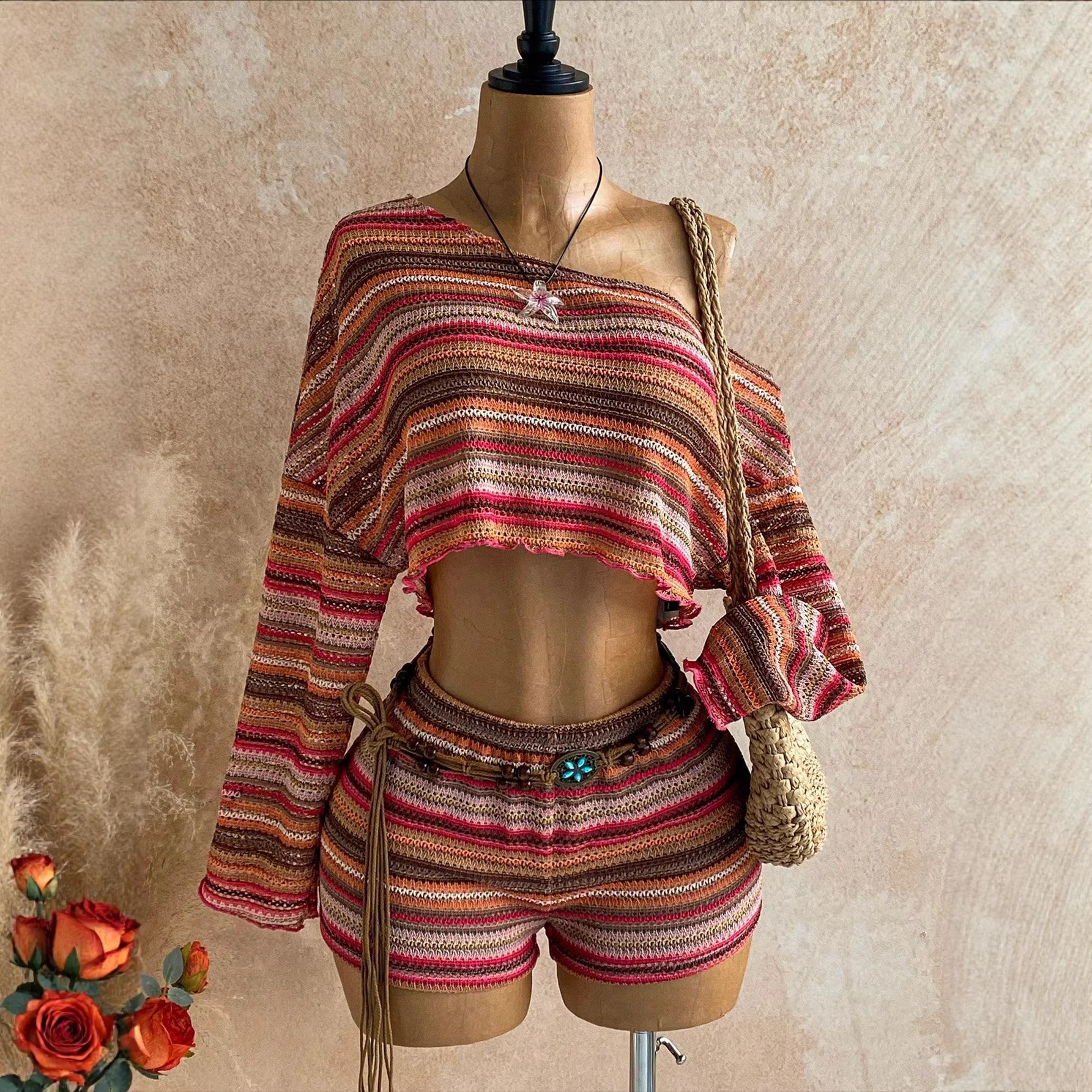 Color Block Shorts Co-ord Set