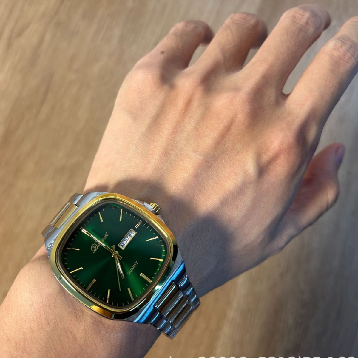 Men's Square Quartz Watch