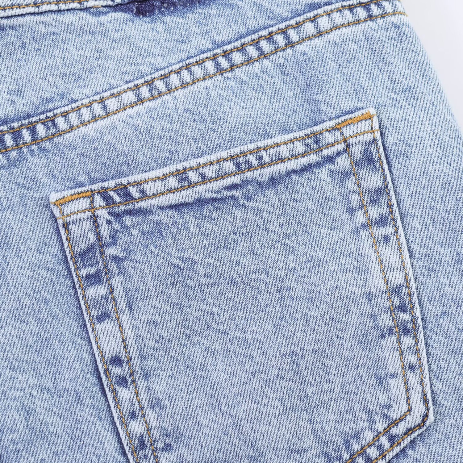 Casual Full Length Jeans With Printing
