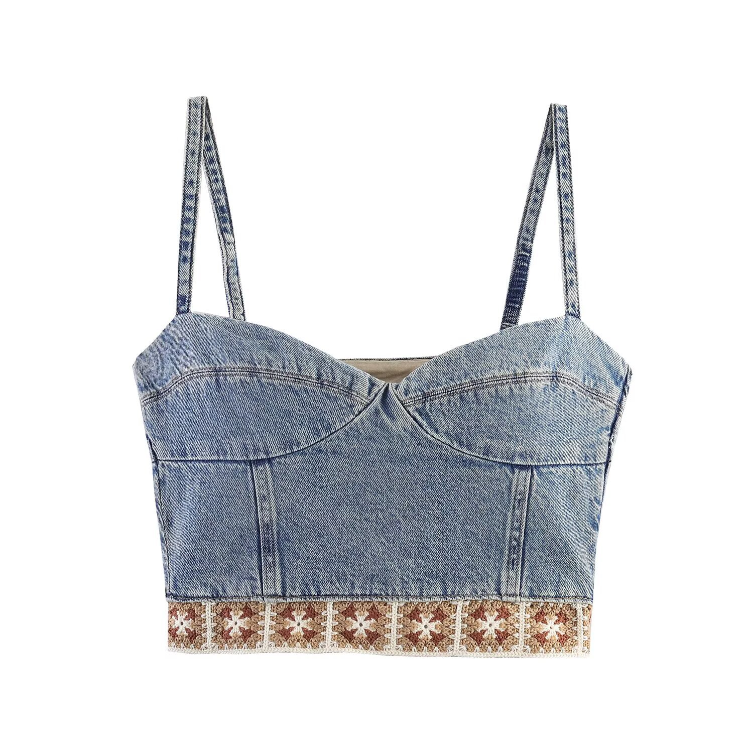 Casual Solid Color Denim Jeans Pant Co-ord