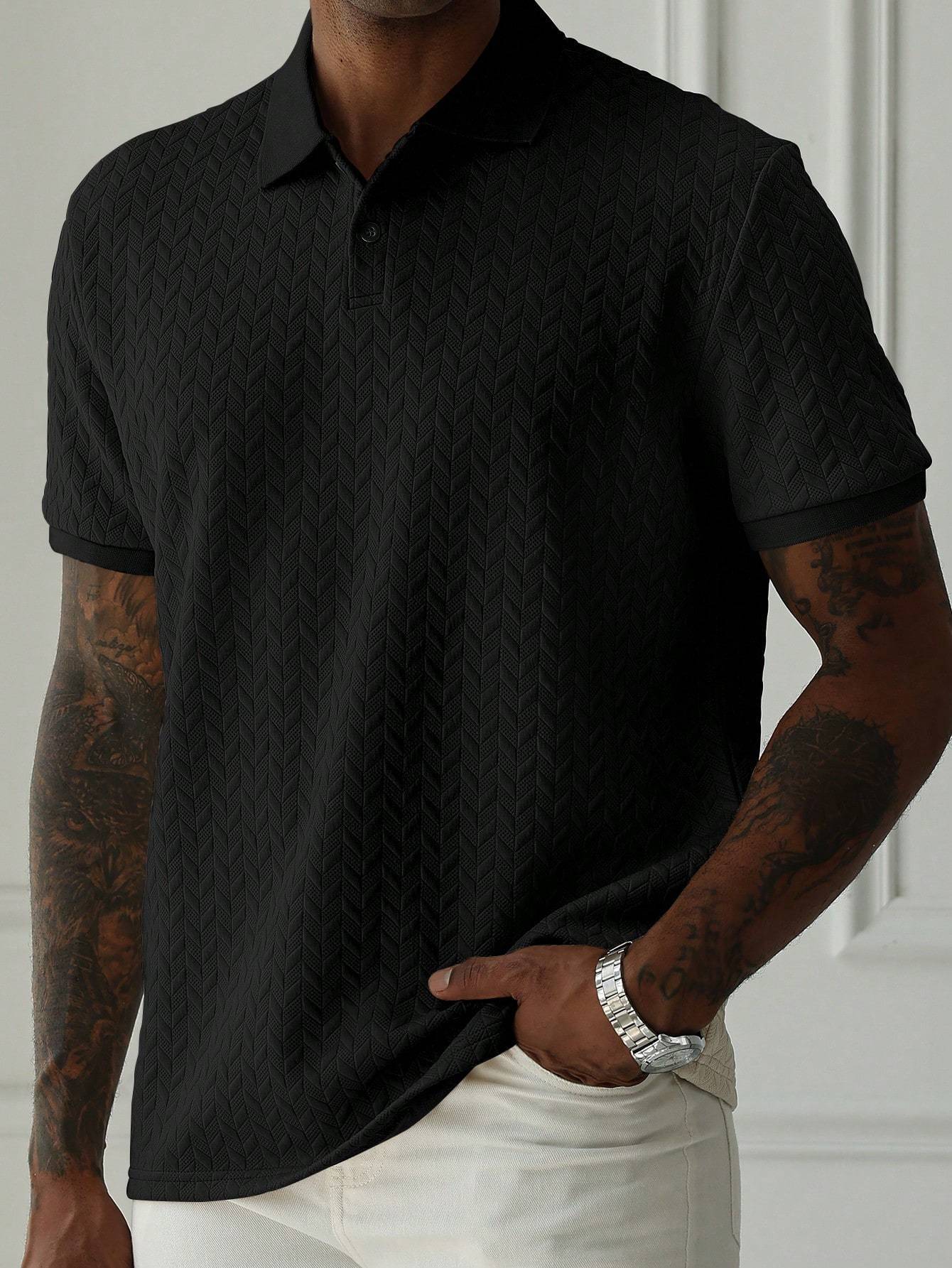 Lapel Collar Short Sleeves