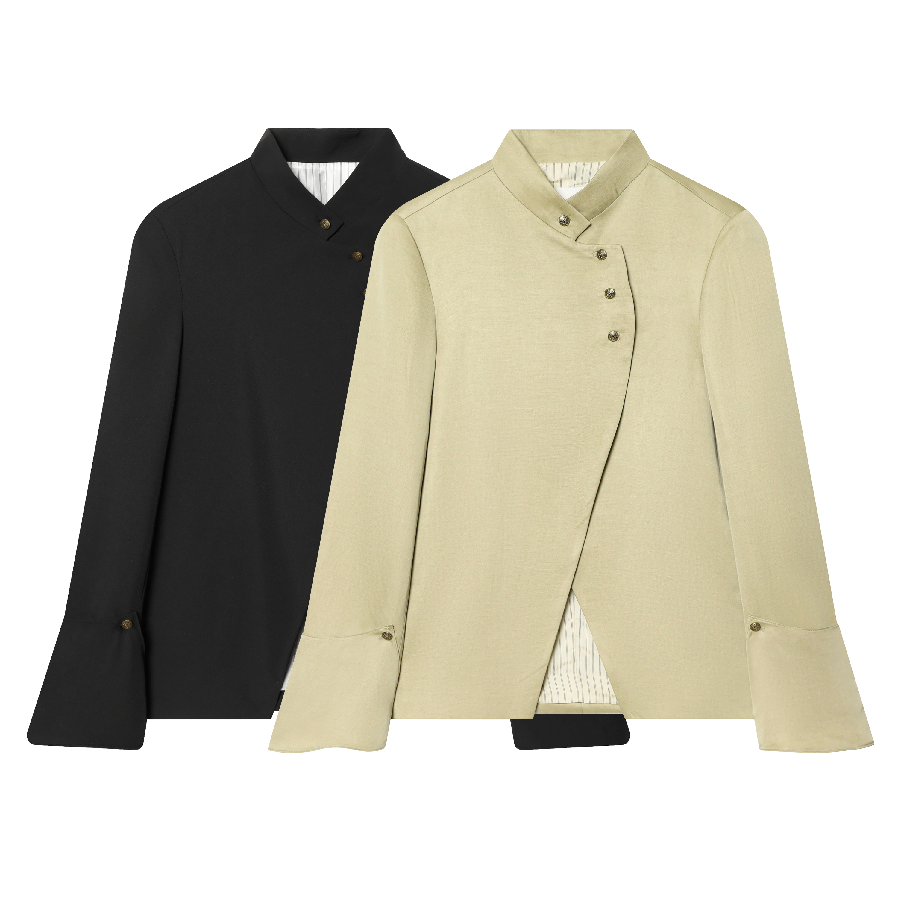 Elegant Long Sleeve Polyester Blazer